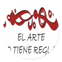 El Arte No Tiene Reglas stickers by Supernova23 El Arte No Tiene Reglas stickers
