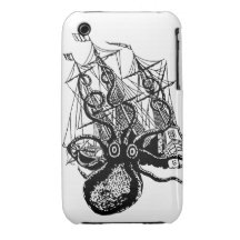 ¡El ataque de Kraken se guarda! para el iphone3 iPhone 3 Carcasas