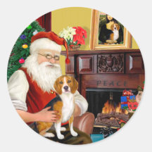 El beagle de Santa (#7) Pegatinas