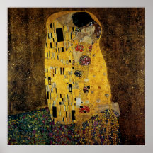 El beso de Gustavo Klimt Poster