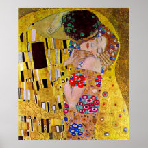 El beso (detalle) por Gustavo Klimt Impresiones