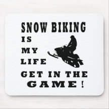 El Biking de la nieve es mi vida Alfombrilla De Raton