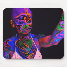 el blacklight bodypaint el cojín de ratón tapetes de raton