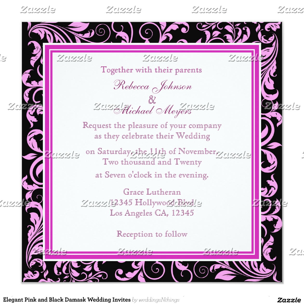 Invita elegantes de la boda Invita elegantes de la boda