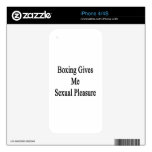 El boxeo me da placer sexual calcomanías para el iPhone 4S