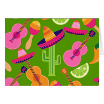 El cactus del sombrero del fiesta de la fiesta abo tarjetas
