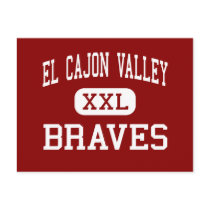 El Cajon Valley - Braves - High - El Cajon postcards by customteamsportswear El Cajon Valley - Braves - High - El Cajon postcards