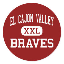 El Cajon Valley - Braves - High - El Cajon stickers by customteamsportswear El Cajon Valley - Braves - High - El Cajon stickers