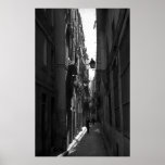 El Callejon Poster Print (Barcelona, Spain)