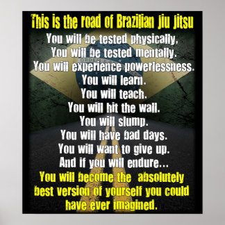 "El camino brasilen@o poster de Jiu de Jitsu"