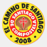 El Camino de Santiago 2008 Round Stickers