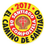 El Camino de Santiago 2011 Round Stickers