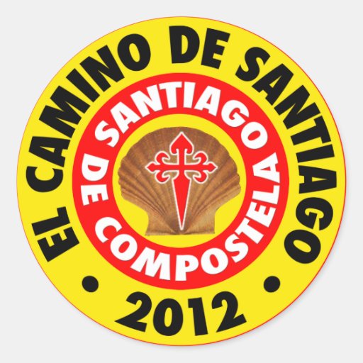 El Camino de Santiago 2012 Round Sticker