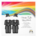El casarse de dos novios invitaciones personalizada