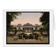 El casino, Vichy, vintage Photochrom de Francia Tarjetón