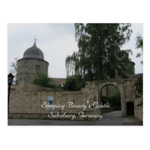 El castillo de la bella durmiente tarjeta postal