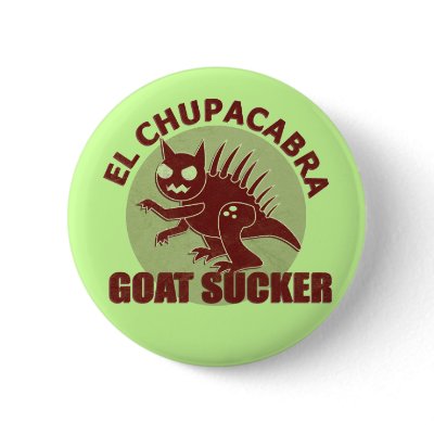 El Chupacabra Button by jamierushad