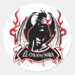 El Chupacabra - The Goat Sucker Round Stickers