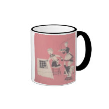 El cocer con la mamá tazas de café