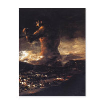 El coloso (1808-1812), Francisco de Goya. Oil on c postcards