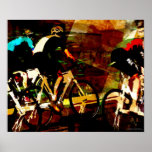 El competir con de la pista posters