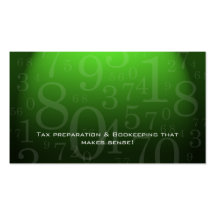 El considerar - verde de la tarjeta de visita de l