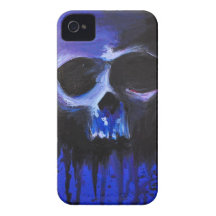 El cráneo debajo de la piel iPhone 4 Case-Mate cárcasa