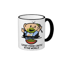 El crítico más lindo de la comida tazas