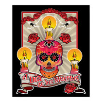 El Dia De Los Muertos - Day of the Dead posters by spacedust El Dia De Los Muertos - Day of the Dead posters