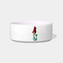 El Dia de Muertos Mermaid Pet Food Bowls