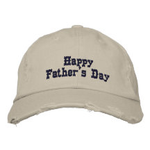 El día de padre feliz gorros bordados