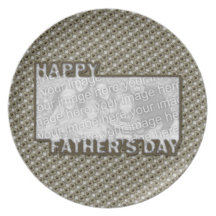 El día de padres cortado AÑADE SU insignia del hér Platos De Comidas