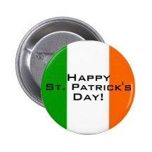 ¡El día de St Patrick - botón brillante! Pin