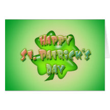El DÍA de ST PATRICK FELIZ de SHARON SHARPE Tarjetón