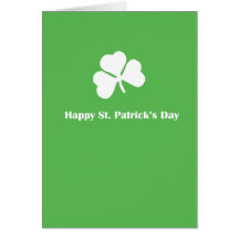 El día de St Patrick feliz Felicitacion