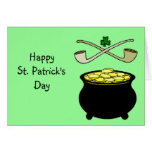 El día de St Patrick feliz Felicitación