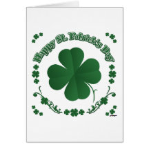El día de St Patrick feliz Felicitación