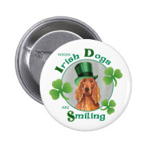 El día Irish Setter de St Patrick Pins