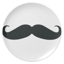 El diseño del bigote platos de comidas