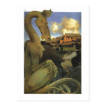 El dragón reacio, Maxfield Parrish Tarjetas Postales