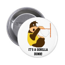 El Dunking del golpe del gorila del dibujo animado Pin