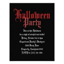 El fiesta coralino de Halloween invita Anuncios Personalizados