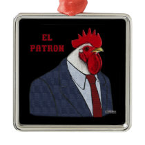 El Gallo Patron Christmas Ornaments