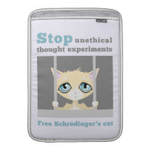 El gato de Schrodinger libre Funda Macbook Air