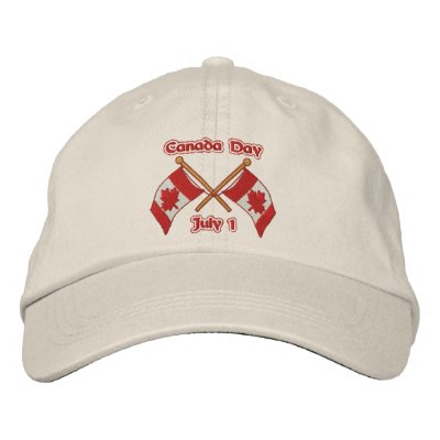 El gemelo señala Canadá por medio de una bandera Gorra De Beisbol El gemelo señala Canadá por medio de una bandera Gorra De Beisbol