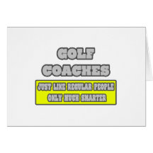El golf entrena… mucho más elegante felicitacion 