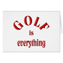 El golf es todo tarjetón