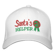 El gorra bordado ayudante de Santa Gorros Bordados