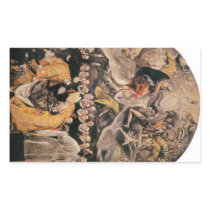 El Greco - LEnterrement du Comte dOrgaz Rectangle Sticker