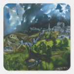 El Greco View of Toledo Stickers